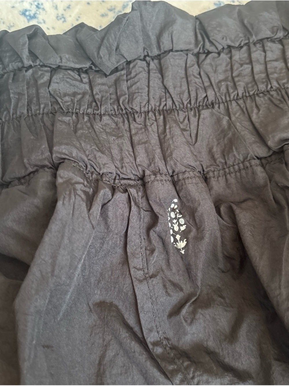 FP Movement by Free People Black Athletic Shorts with Ruching